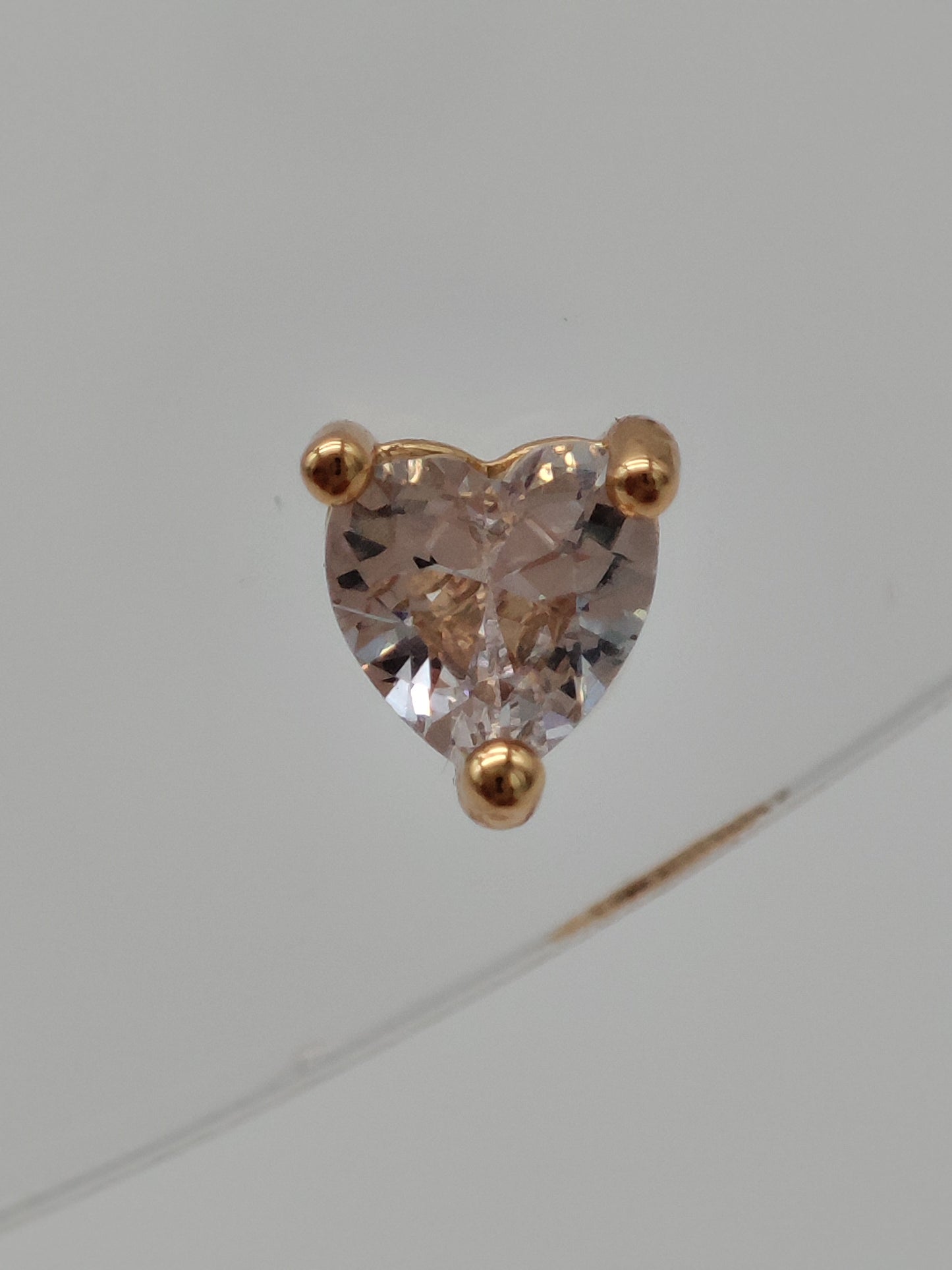 Broqueles corazón de cristal