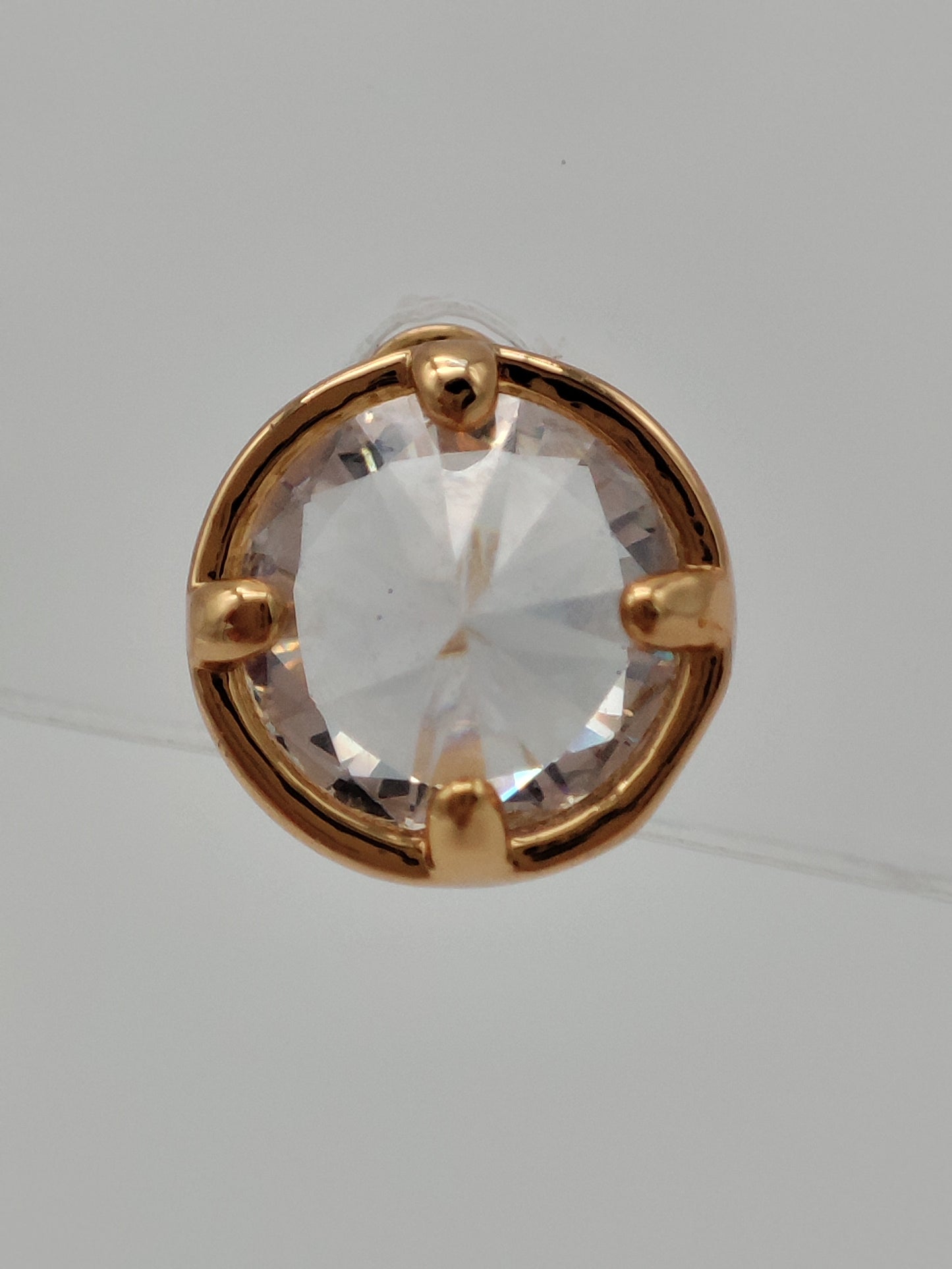 Broqueles circulo cristal