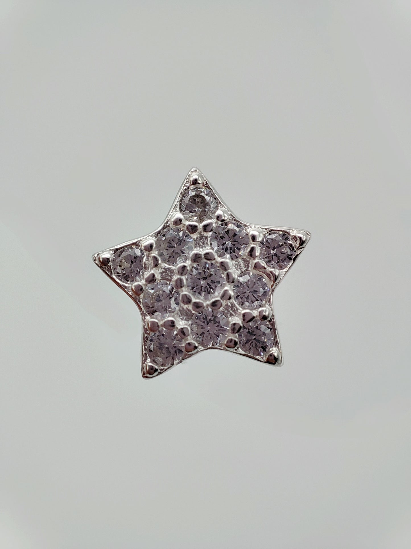 Broqueles estrellas plata con cristales