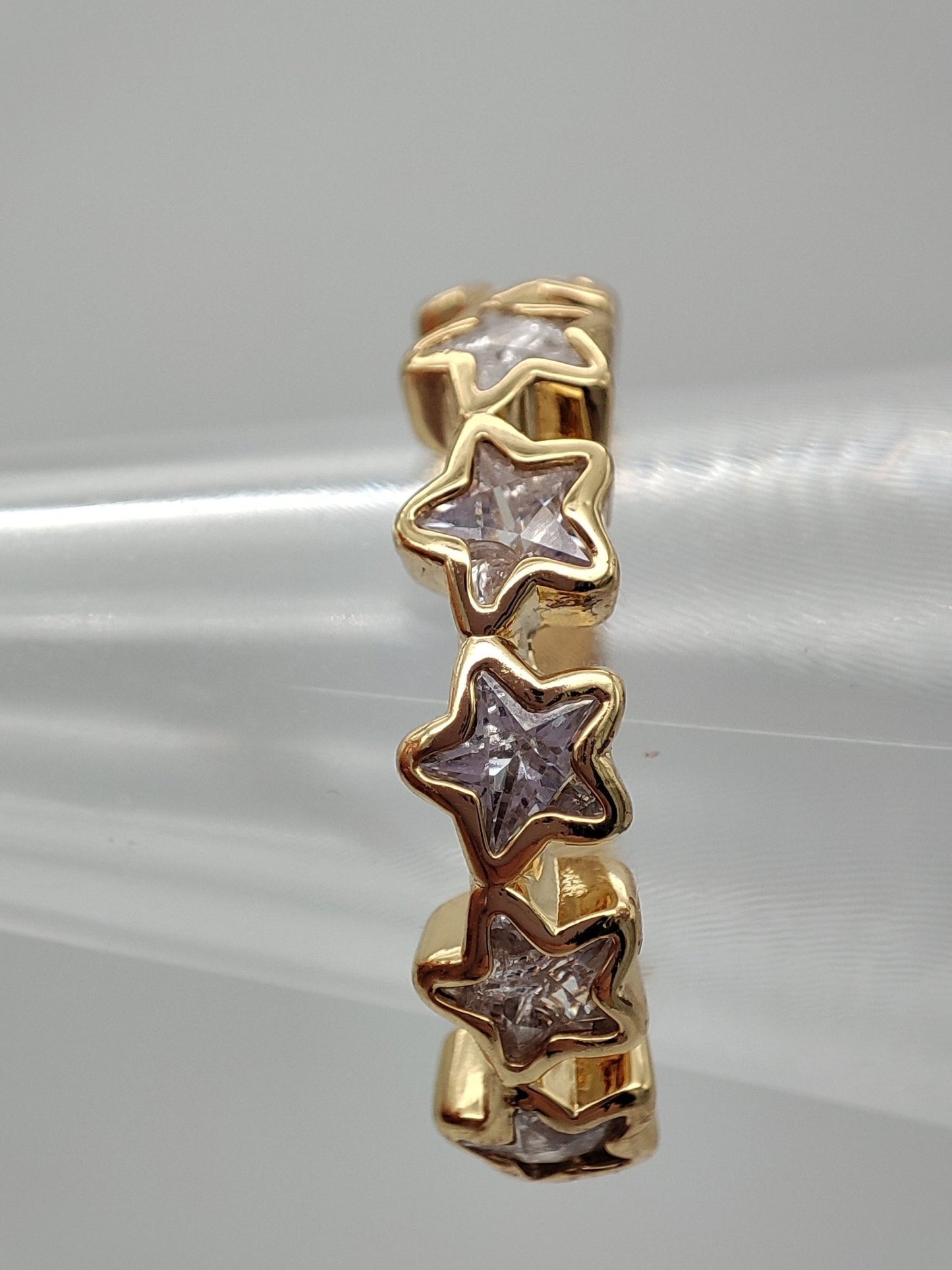 Anillo ajustable estrellas - Love glam