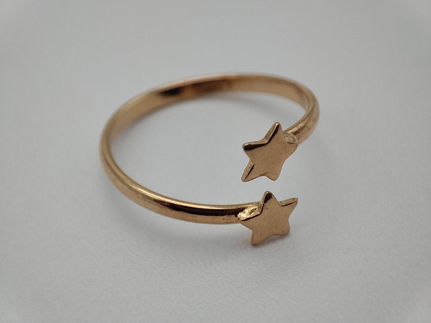 Anillo ajustable medio dedo estrellas - Love glam