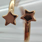 Anillo ajustable medio dedo estrellas - Love glam