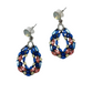 Aretes gotas con cristales