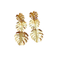 Aretes largos hojas