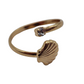 Anillo ajustable medio dedo concha de mar