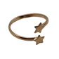 Anillo ajustable medio dedo estrellas