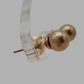 Aretes perlas doradas