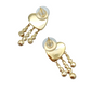 Aretes corazón negro con cristales