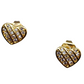 Aretes corazon con cristales