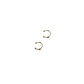 Aretes earcuff con cristal y bolitas