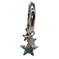 Aretes plata con dijes estrellas