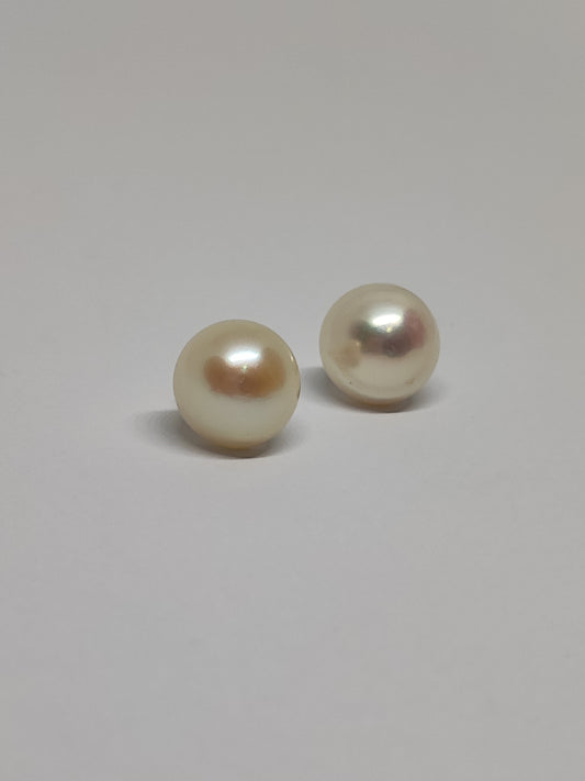 Aretes perlas grandes