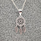 Collar atrapa sueños plata