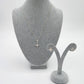 Juego collar y aretes estrella plata