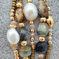 Pulsera miyuki cristales, piedras y perlas