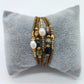 Pulsera miyuki cristales, piedras y perlas