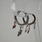 Aretes plata con dijes estrellas